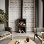 Elektrische kachel Mendip, Woodland Electric, Zwart